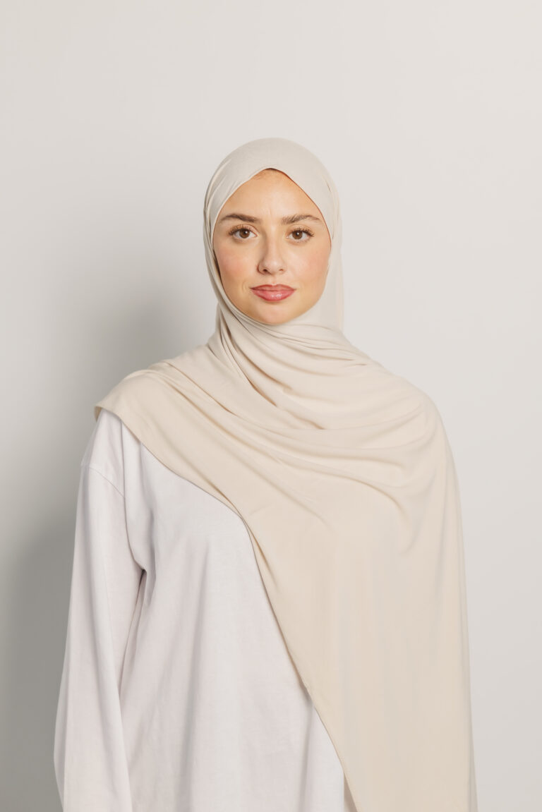Pearl Beige Premium Jersey Hijab